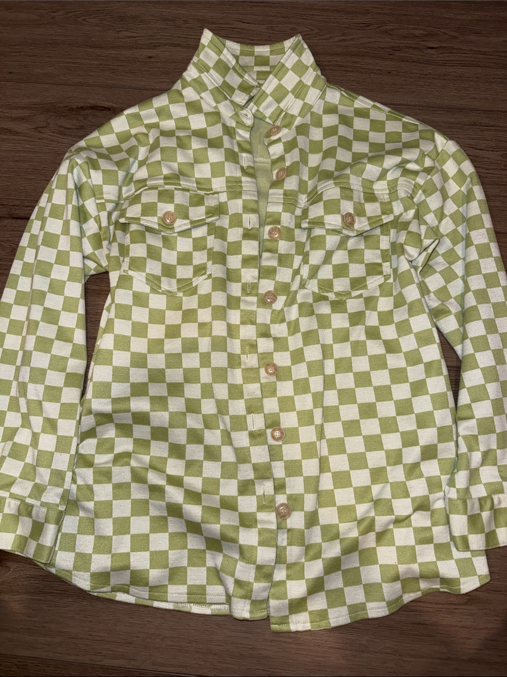 Green Checkered Flannel